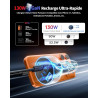 130W Chargeur Allume Cigare USB C avec LED Voltmètre, 3Ports Adaptateur 12V | Prise USB Voiture Chargeur Rapide Voiture Car Acce