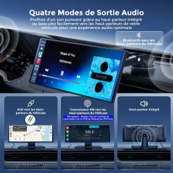 Avylet écran 10,25" carplay & android auto, détection ai bsd arrière | | dashcam 4k avant & hd 64go, 1920x720p, 60fps, mirror li