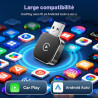 2026 adaptateur sans fil carplay & android auto 2-en-1, adaptateur android auto wifi 2,4+5,0 ghz, connexion bleutooth 5.0 stable