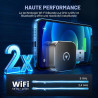 2026 adaptateur sans fil carplay & android auto 2-en-1, adaptateur android auto wifi 2,4+5,0 ghz, connexion bleutooth 5.0 stable