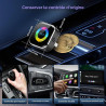 Adaptateur sans Fil CarPlay 4 en 1 - Filaire vers sans Fil pour Car-Play & Android Auto avec Mirror Link & AirPlay, Module CarPl