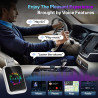 Adaptateur sans fil CarPlay 4 en 1, de filaire à sans fil pour CarPlay et Android Auto, avec MirrorLink et Airplay, WiFi double 