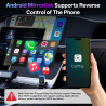 Adaptateur sans fil CarPlay 4 en 1, de filaire à sans fil pour CarPlay et Android Auto, avec MirrorLink et Airplay, WiFi double 