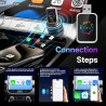 Adaptateur sans fil CarPlay 4 en 1, de filaire à sans fil pour CarPlay et Android Auto, avec MirrorLink et Airplay, WiFi double 