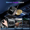 Adaptateur sans Fil CarPlay 4 en 1 Filaire vers sans Fil pour CarPlay & Android Auto avec Mirror Link & AirPlay, Module Car-Play