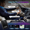 Adaptateur CarPlay sans fil 4en1 – De filaire à sans fil pour CarPlay et Android Auto avec Mirror Link et AirPlay, module CarPla