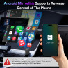 Adaptateur CarPlay sans fil 4en1 – De filaire à sans fil pour CarPlay et Android Auto avec Mirror Link et AirPlay, module CarPla