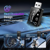 Adaptateur CarPlay sans fil 4en1 – De filaire à sans fil pour CarPlay et Android Auto avec Mirror Link et AirPlay, module CarPla
