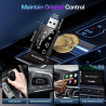 Adaptateur CarPlay sans fil 4en1 – De filaire à sans fil pour CarPlay et Android Auto avec Mirror Link et AirPlay, module CarPla