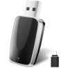 2026 adaptateur sans fil carplay & android auto 2-en-1, adaptateur android auto wifi 2,4+5,0 ghz, connexion bleutooth 5.2 stable