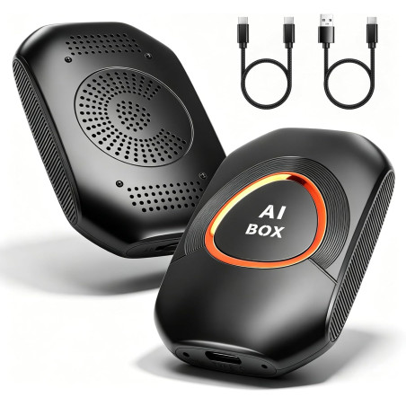 Adaptateur sans fil 5 en 1 pour C-arPlay et Android Auto, adaptateur CarPlay sans fil avec Net-Flix, You-Tube, carte TF, Plug & 