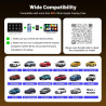 Adaptateur sans fil 5 en 1 pour C-arPlay et Android Auto, adaptateur CarPlay sans fil avec Net-Flix, You-Tube, carte TF, Plug & 