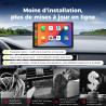 Lamtto écran portable sans fil 11 pouces 2026 upgrade carplay voiture pour apple car play & android auto car play voiture avec n