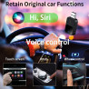 2 en 1 Adaptateur CarPlay sans Fil -Compatible avec IPhone et Android Auto sans Fil, USB/Type-C, Mini-Stable sans Délai, Plug an