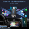 Carplay Adaptateur sans Fil, CarPlay sans Fil 2 en 1 pour CarPlay/Android Auto, Cle Car Play Connectivité Rapide et Stable, Plug