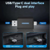 Carplay Adaptateur sans Fil, CarPlay sans Fil 2 en 1 pour CarPlay/Android Auto, Cle Car Play Connectivité Rapide et Stable, Plug