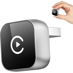 Adaptateur Audio sans Fil CarPlay & Android Auto 2-en-1, USB/Type-C,Plug-and-Play, Connexion Rapide et Stable, Adaptateur sans F