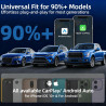 Adaptateur Audio sans Fil CarPlay & Android Auto 2-en-1, USB/Type-C,Plug-and-Play, Connexion Rapide et Stable, Adaptateur sans F