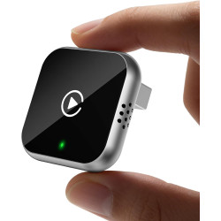 OVVOFPP 2026 Adaptateur CarPlay sans Fil Puce quadricœur 5G sans Latence Filaire-sans Fil prêt à l'emploi,Connexion Rapide et St