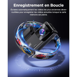 CHORTAU Dashcam Voiture Avant Arrière, 4K+1080P Camera Embarquée Voiture, WiFi Dashcam Carte 64Go Gratuite, IPS 2,99" Camera Voi