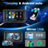 [3s démarrage] junsun autoradio 7" carplay pour vw golf 5 6 polo, carplay & android auto sans fil, bleutooth, fm radio, dsp, 4x4