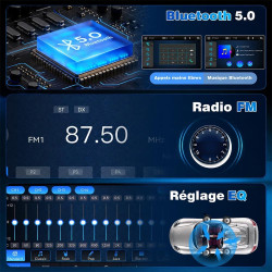 [3s démarrage] junsun autoradio 7" carplay pour vw golf 5 6 polo, carplay & android auto sans fil, bleutooth, fm radio, dsp, 4x4