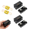 2 Pièces Porte Fusible Voiture ANS & 2 Midi 60 A, Fusibles Midi Boulonnés Haute Conductivité, Porte Fusible 12V-58V Etanche, Fus