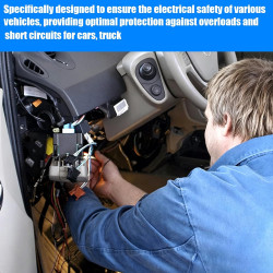 2 Pièces Porte Fusible Voiture ANS & 2 Midi 60 A, Fusibles Midi Boulonnés Haute Conductivité, Porte Fusible 12V-58V Etanche, Fus