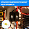 2 Pièces Porte Fusible Voiture ANS & 2 Midi 60 A, Fusibles Midi Boulonnés Haute Conductivité, Porte Fusible 12V-58V Etanche, Fus