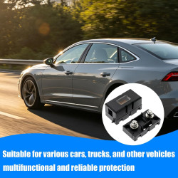 2 Pièces Porte Fusible Voiture ANS & 2 Midi 60 A, Fusibles Midi Boulonnés Haute Conductivité, Porte Fusible 12V-58V Etanche, Fus