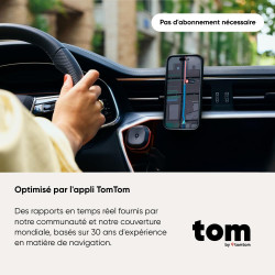 TomTom Assistant d'Aide à la Conduite - Alertes des Zones de Contrôle y Compris avec Radar - embouteillage | sans abonnement | C