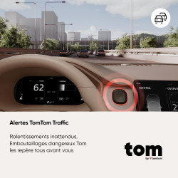 TomTom Assistant d'Aide à la Conduite - Alertes des Zones de Contrôle y Compris avec Radar - embouteillage | sans abonnement | C