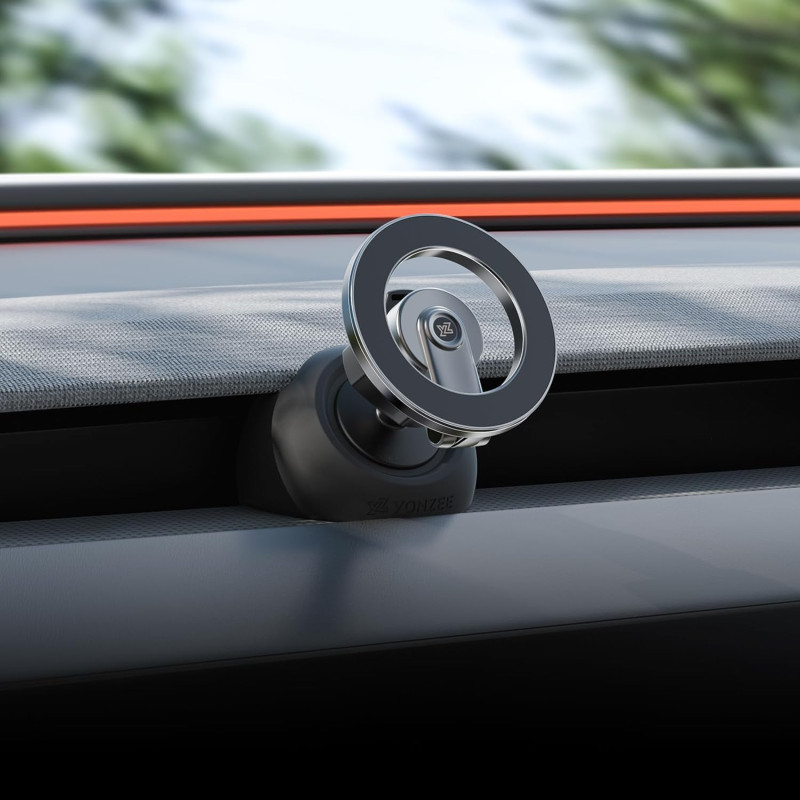 YONZEE Support magnétique Puissant pour téléphone Compatible avec Les Tesal Model Y Juniper 2025-2026 et Tesla Model 3 Highland 