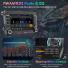 Autoradio pour vw passat golf polo caddy eos touran tiguan jetta seat skoda, radio vw avec carplay & android auto sans fil, écra