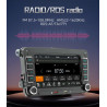 Radio vw avec carplay & android auto sans fil, écran 7 pouces, bleutooth, mirror link, eq, fm/am/rds radio, swc, autoradio pour 