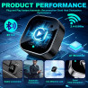 Adaptateur pour carplay et android auto sans fil 2 en 1, plug & play | reconnexion automatique, wifi 2,4+5,0 ghz bleutooth 5.0, 