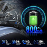 X1 écouteurs casque moto avec musique, 60 heures d'autonomie, ip67 | kit main libre moto avec assistant vocal, haut-parleurs de 