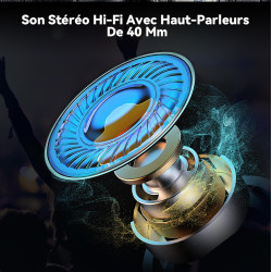 X1 écouteurs casque moto avec musique, 60 heures d'autonomie, ip67 | kit main libre moto avec assistant vocal, haut-parleurs de 