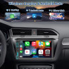 Autoradio 2 din carplay et android auto sans fil, 7 pouces ips écran tactile, poste radio avec caméra de recul, bleutooth, miroi