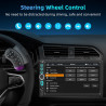 Autoradio 2 din carplay et android auto,6,9 pouces ips écran tactile,2 din carplay wirouge avec bluetooth navigation gps mirror 