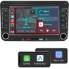 Autoradio pour vw golf 5 6 passat tiguan jetta touran polo caddy, écran tactile 7 pouces avec apple carplay et android auto sans