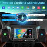Autoradio pour vw golf 5 6 passat tiguan jetta touran polo caddy, écran tactile 7 pouces avec apple carplay et android auto sans