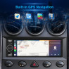 Junsun autoradio 1 din avec écran tactile 6,36", compatible carplay & android auto, bleutooth, gps, fm, charge type-c, 2 usb, mi