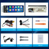 Junsun autoradio 1 din avec écran tactile 6,36", compatible carplay & android auto, bleutooth, gps, fm, charge type-c, 2 usb, mi