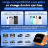 Mini Adaptateur CarPlay sans Fil : 2 en 1 CarPlay et Android Auto Wireless Adapter Connexion Rapide Stable et sans Retard-Dongle