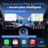 Mini Adaptateur CarPlay sans Fil : 2 en 1 CarPlay et Android Auto Wireless Adapter Connexion Rapide Stable et sans Retard-Dongle