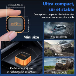 Mini Adaptateur CarPlay sans Fil : 2 en 1 CarPlay et Android Auto Wireless Adapter Connexion Rapide Stable et sans Retard-Dongle