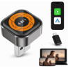 Adaptateur carplay sans fil 4-en-1 pour apple carplay & android auto, airplay & mirrorlink, diffusion d' écran voiture, wifi 5.8