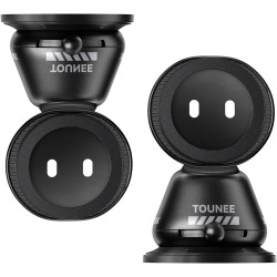 Tounee Support Voiture MagSafe, Aspiration 40kg Aimant 1540g, réglable 360° Tableau Bord, Compatible iPhone 12-17 Pro Max Air Pl