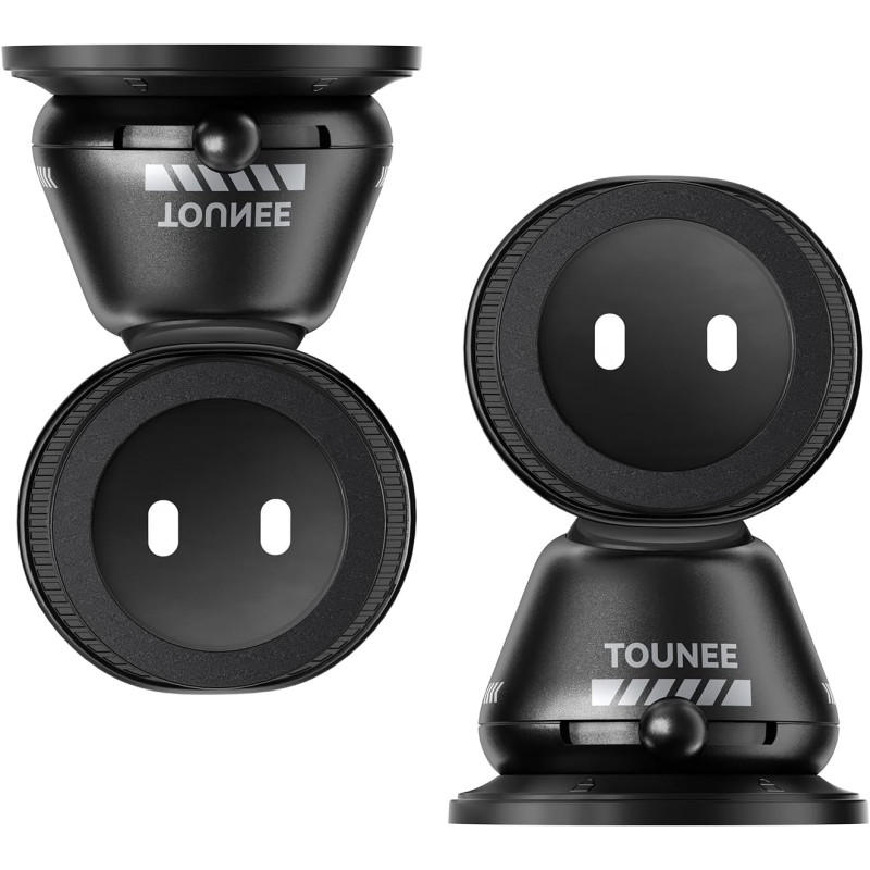 Tounee Support Voiture MagSafe, Aspiration 40kg Aimant 1540g, réglable 360° Tableau Bord, Compatible iPhone 12-17 Pro Max Air Pl